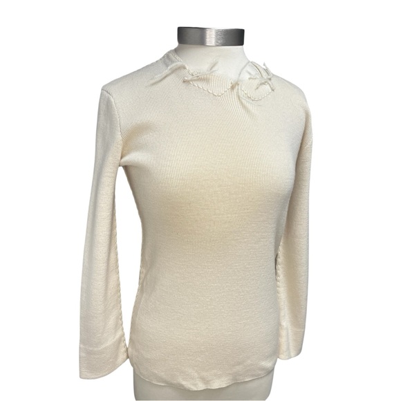 Yohji Yamamoto Tops - YOHJI YAMAMOTO Wool Square Neck Sweater